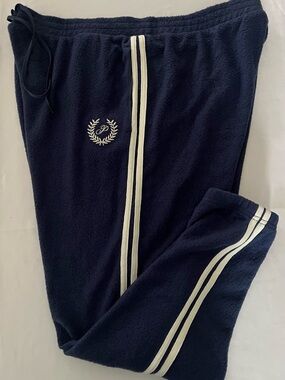New Victorias Secret Pink Joggers (XXL) Blue Sweatpants Pants NWT